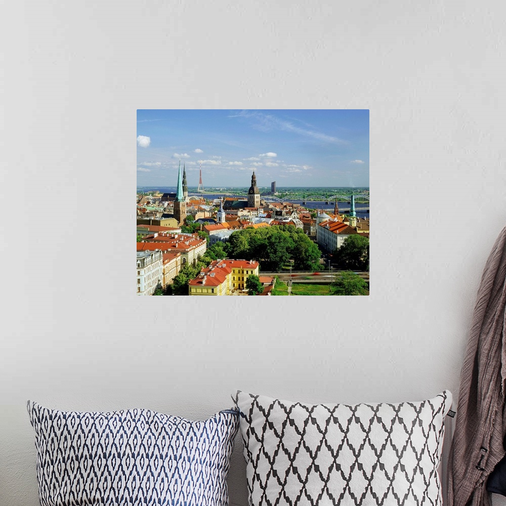 A bohemian room featuring Latvia, Riga, View of the city