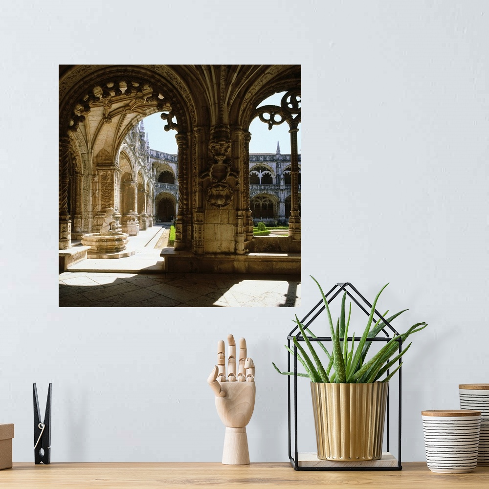 A bohemian room featuring Portugal, Lisbon, Belem, Jeronimos monastery, cloister