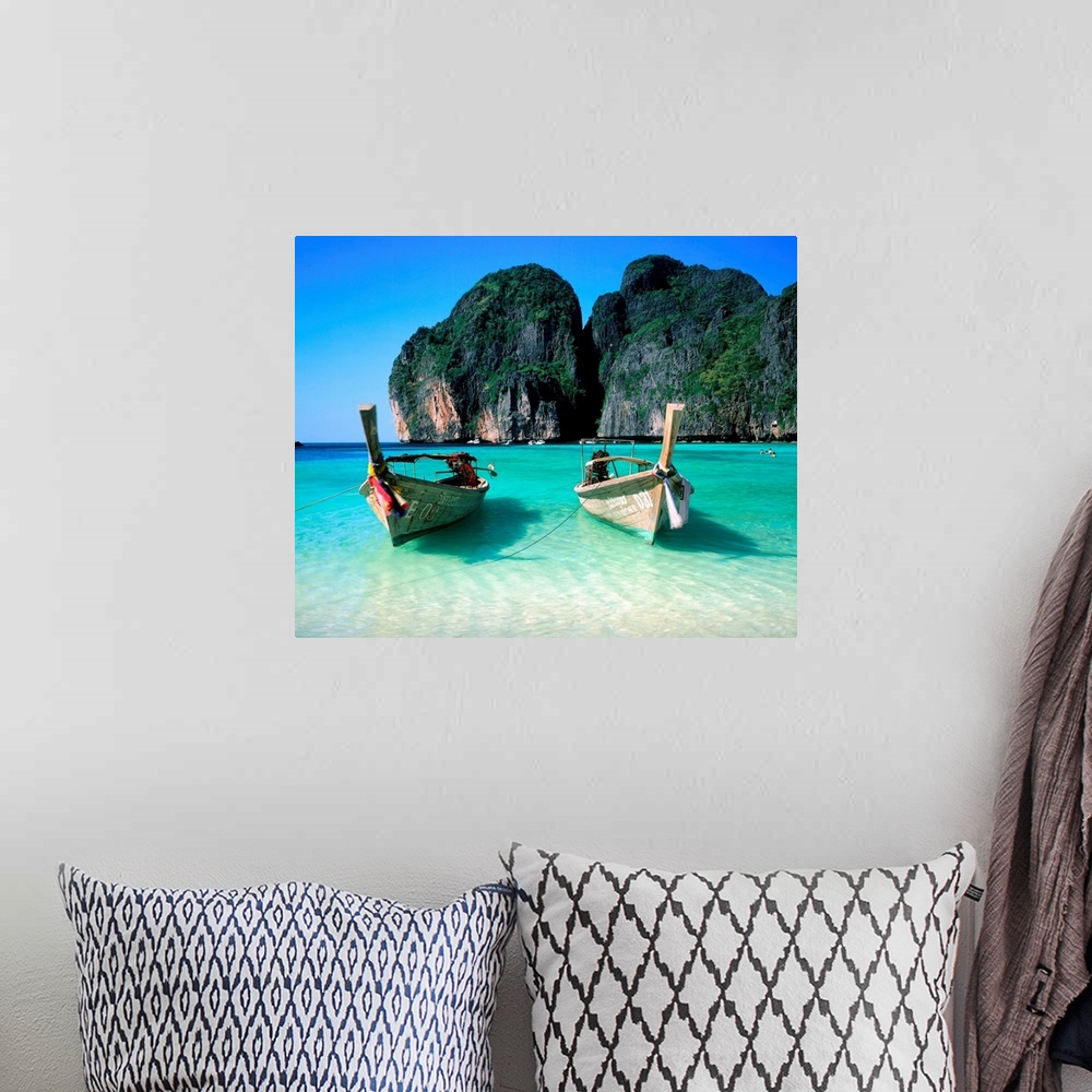 A bohemian room featuring Thailand, Andaman Sea, Phi Phi Lay Island, Maya Bay