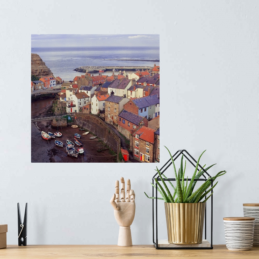 A bohemian room featuring United Kingdom, UK, England, Yorkshire, Staithes town