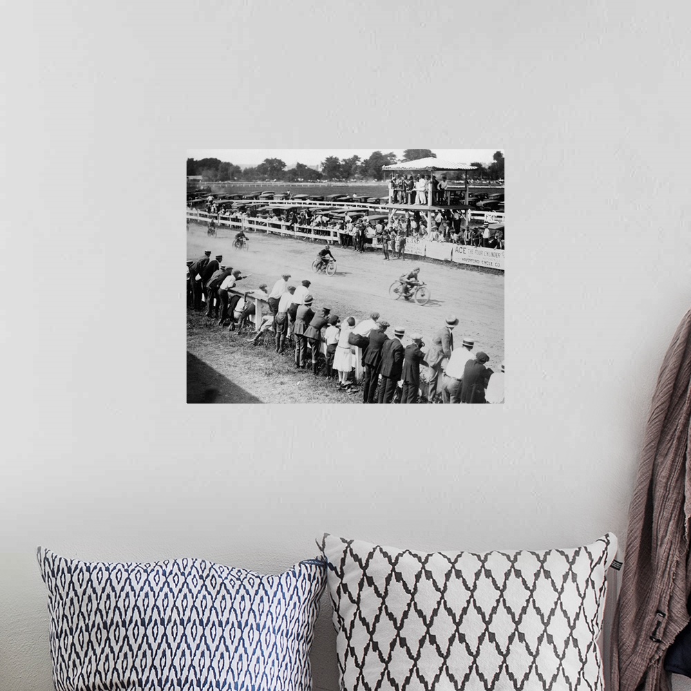 A bohemian room featuring 1920s motorcycle race, in the Washington, D.C. area.