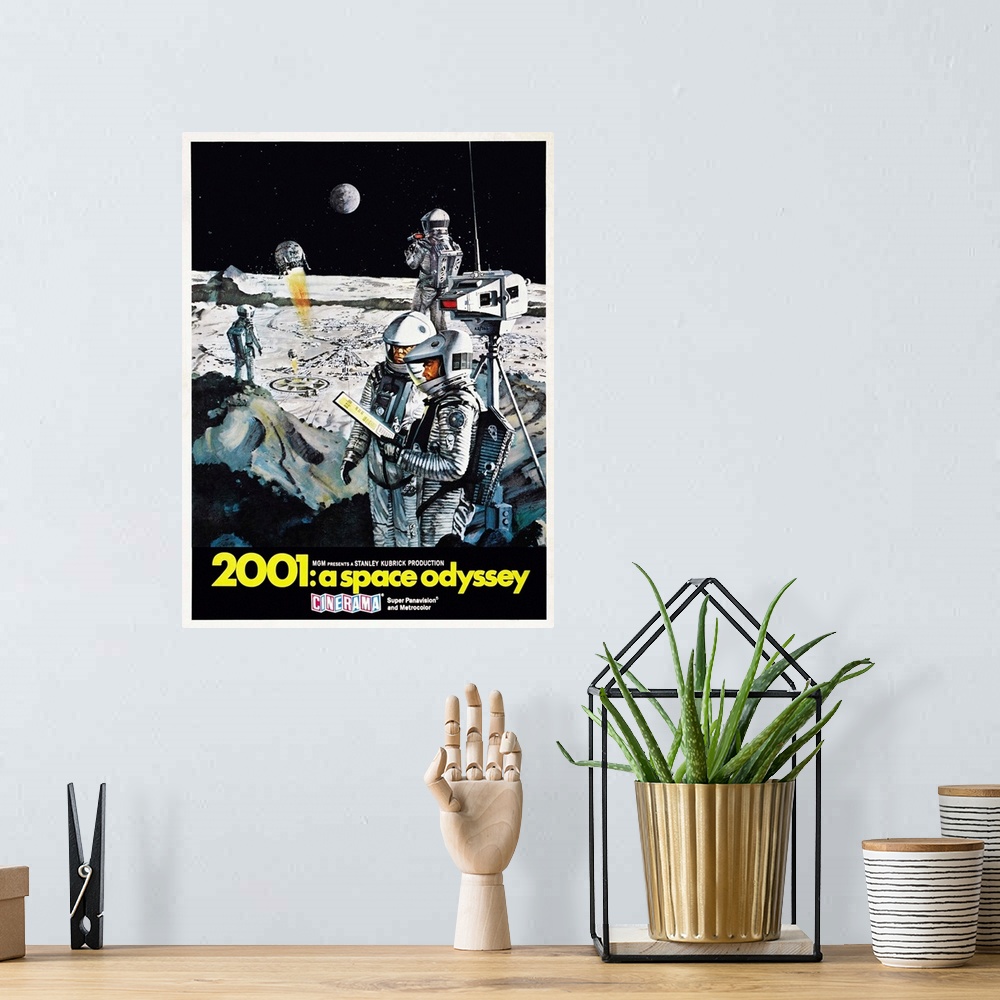 A bohemian room featuring 2001: A SPACE ODYSSEY, US poster, 1968