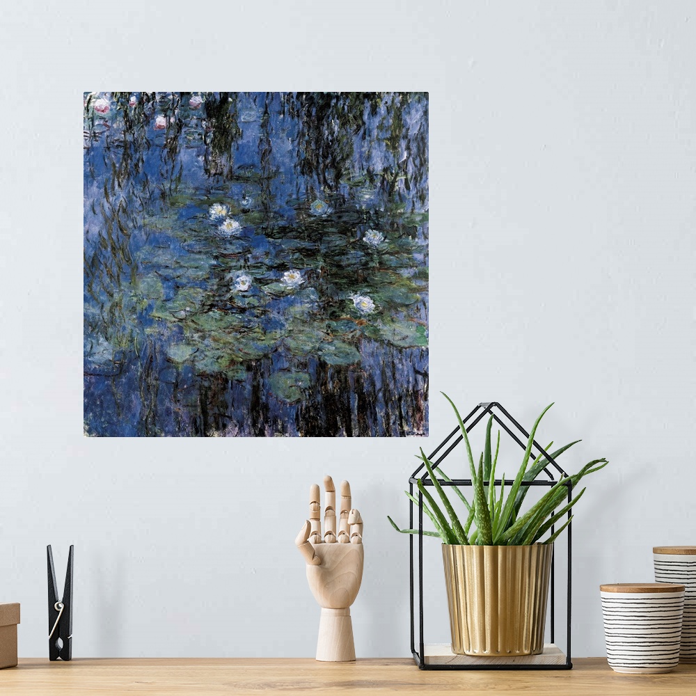 A bohemian room featuring Blue Waterlilies