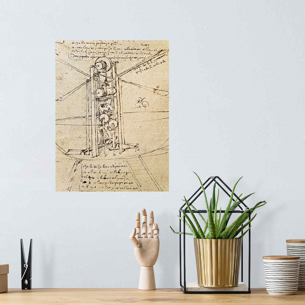 A bohemian room featuring Drawing of flying machine