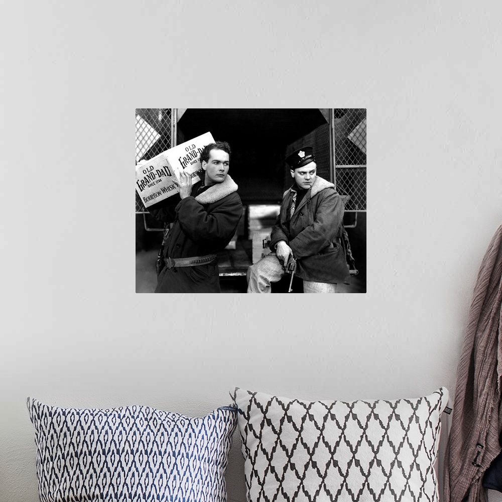 A bohemian room featuring Edward Woods, James Cagney, The Public Enemy