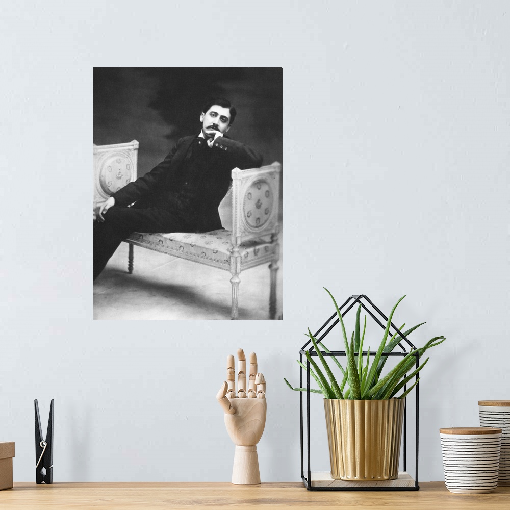 A bohemian room featuring Marcel Proust, French writer in 1900 near age 30. His genius was acknowledged in his life time. H...