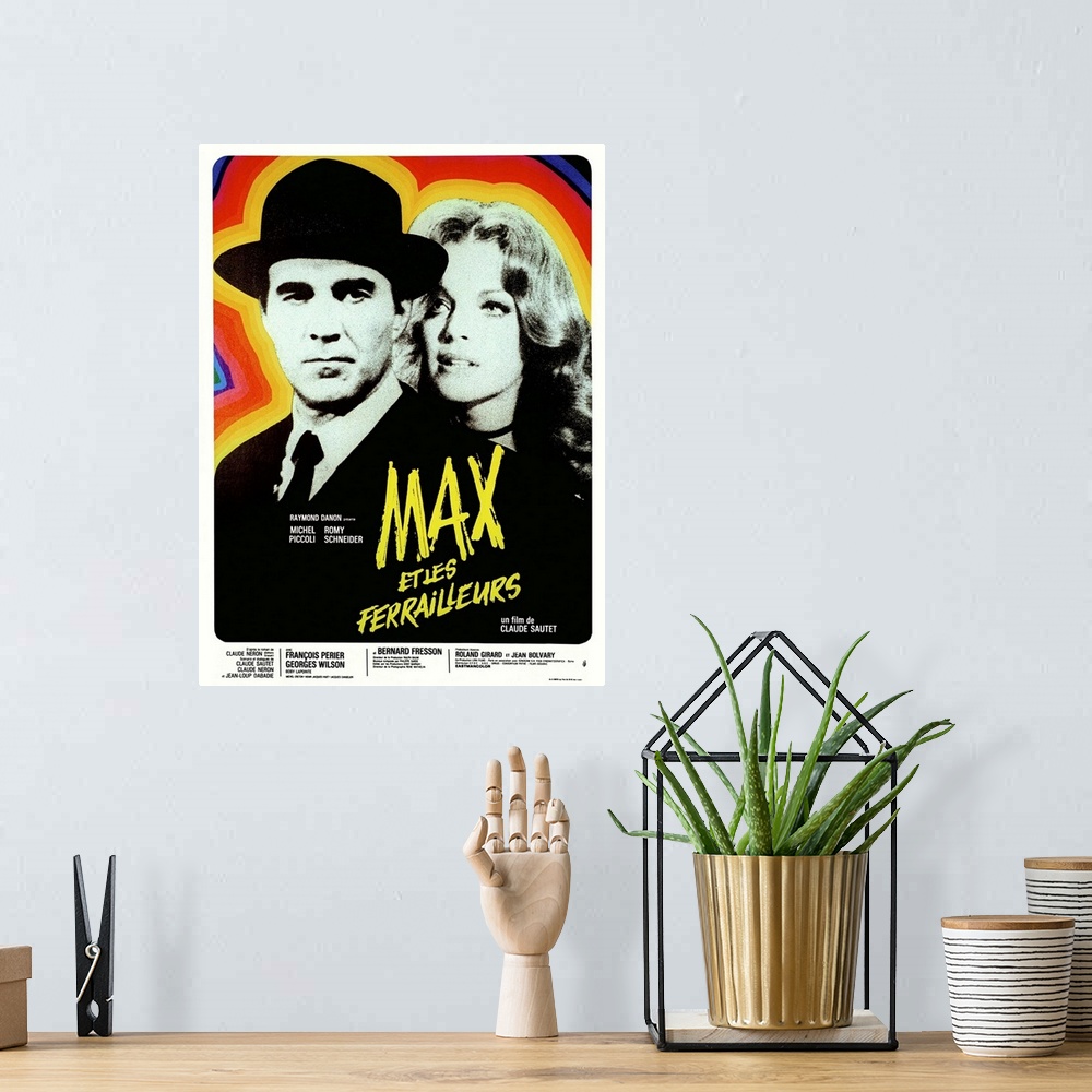 A bohemian room featuring Max Et Les Ferrailleurs, (aka Max And The Junkmen), From Left On French Poster Art: Michel Piccol...