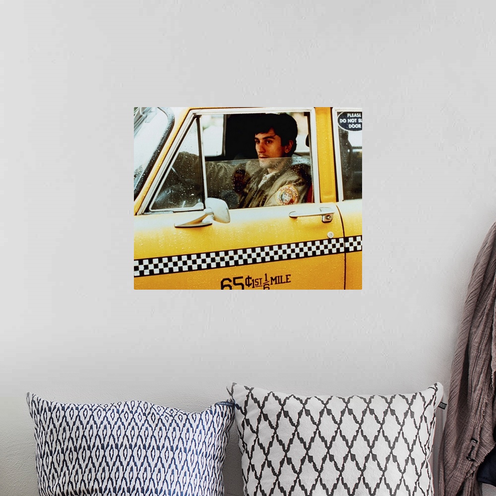 A bohemian room featuring Taxi Driver - Vintage Publicity Photo