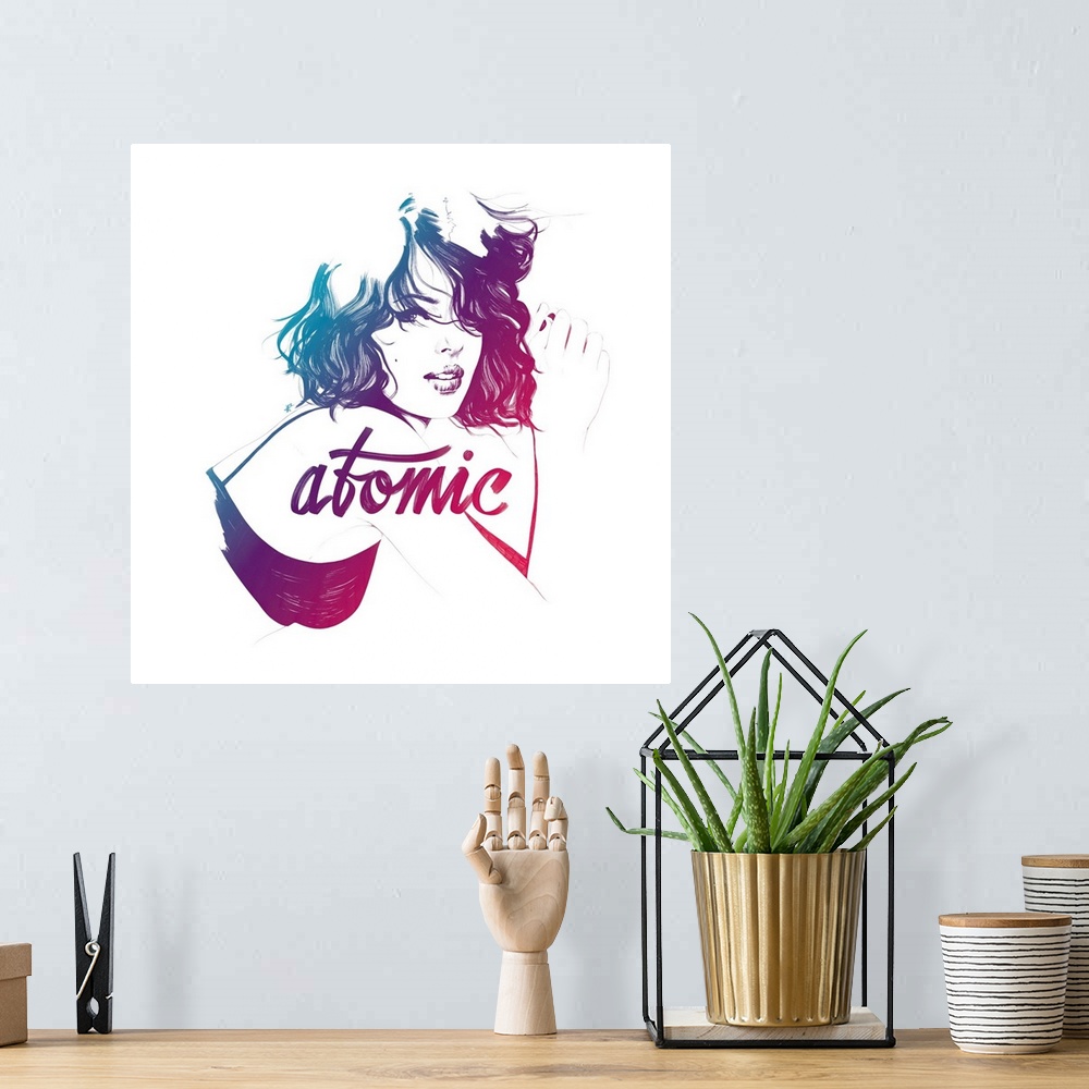 A bohemian room featuring Atomic
