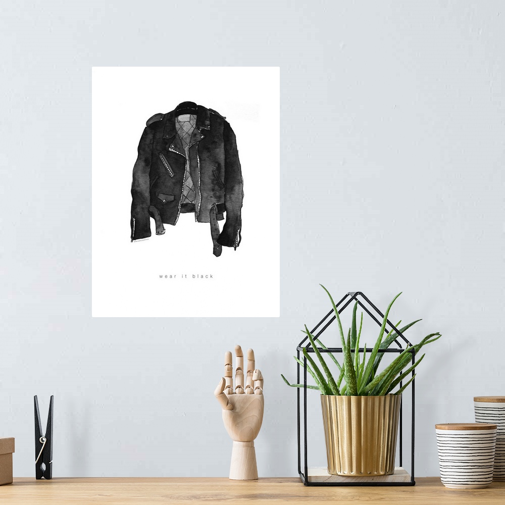 A bohemian room featuring Leather Jacket