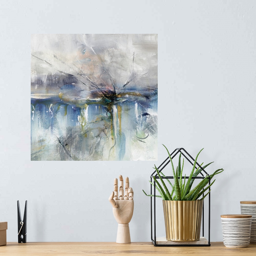 A bohemian room featuring Abstract Striation II