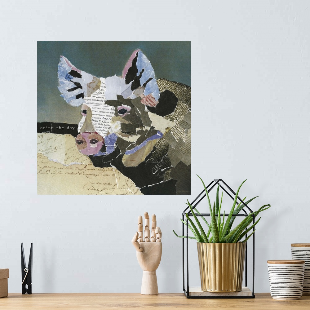 A bohemian room featuring Country Pig