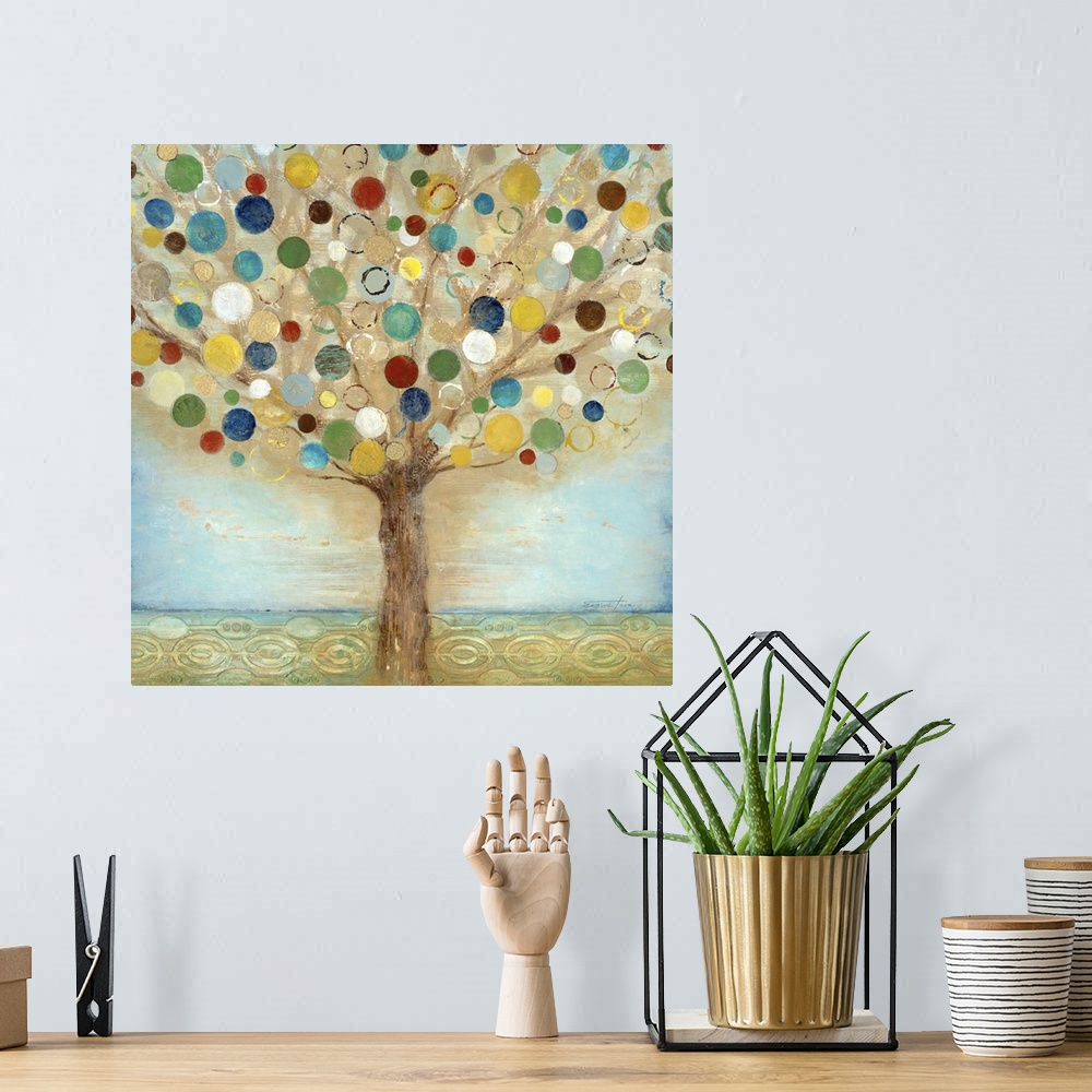 A bohemian room featuring Tree of Light