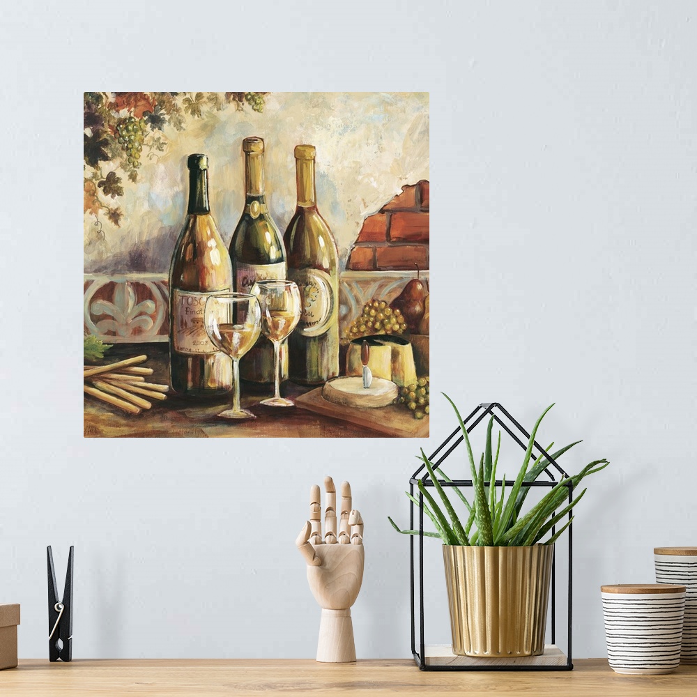 A bohemian room featuring Bountiful Wine Square I