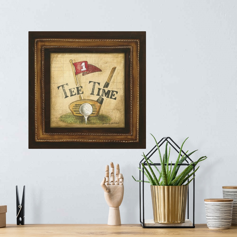 A bohemian room featuring Golf Tee Time