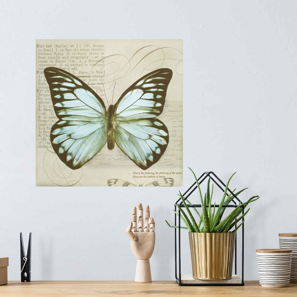 A bohemian room featuring Vintage Butterfly II