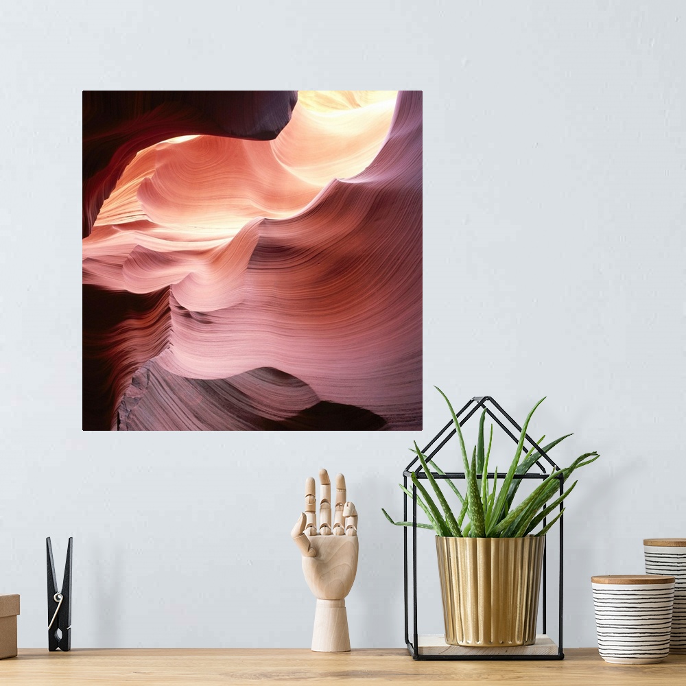 A bohemian room featuring Antelope Canyon
