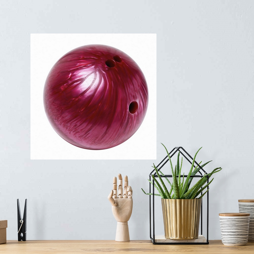 A bohemian room featuring Close up of a bowling ball