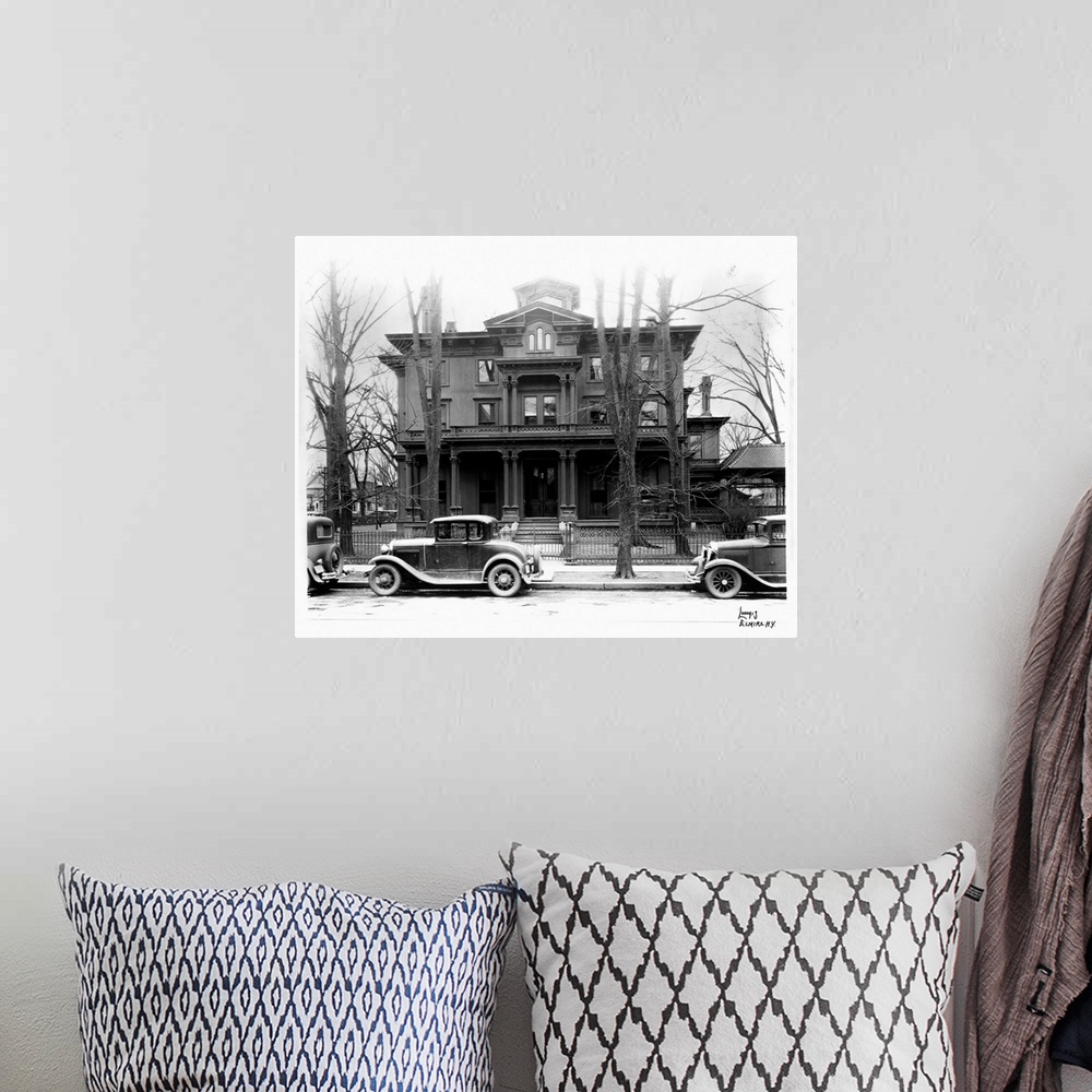 A bohemian room featuring Family Home Of Olivia Langdon, Mark Twain'S Wife