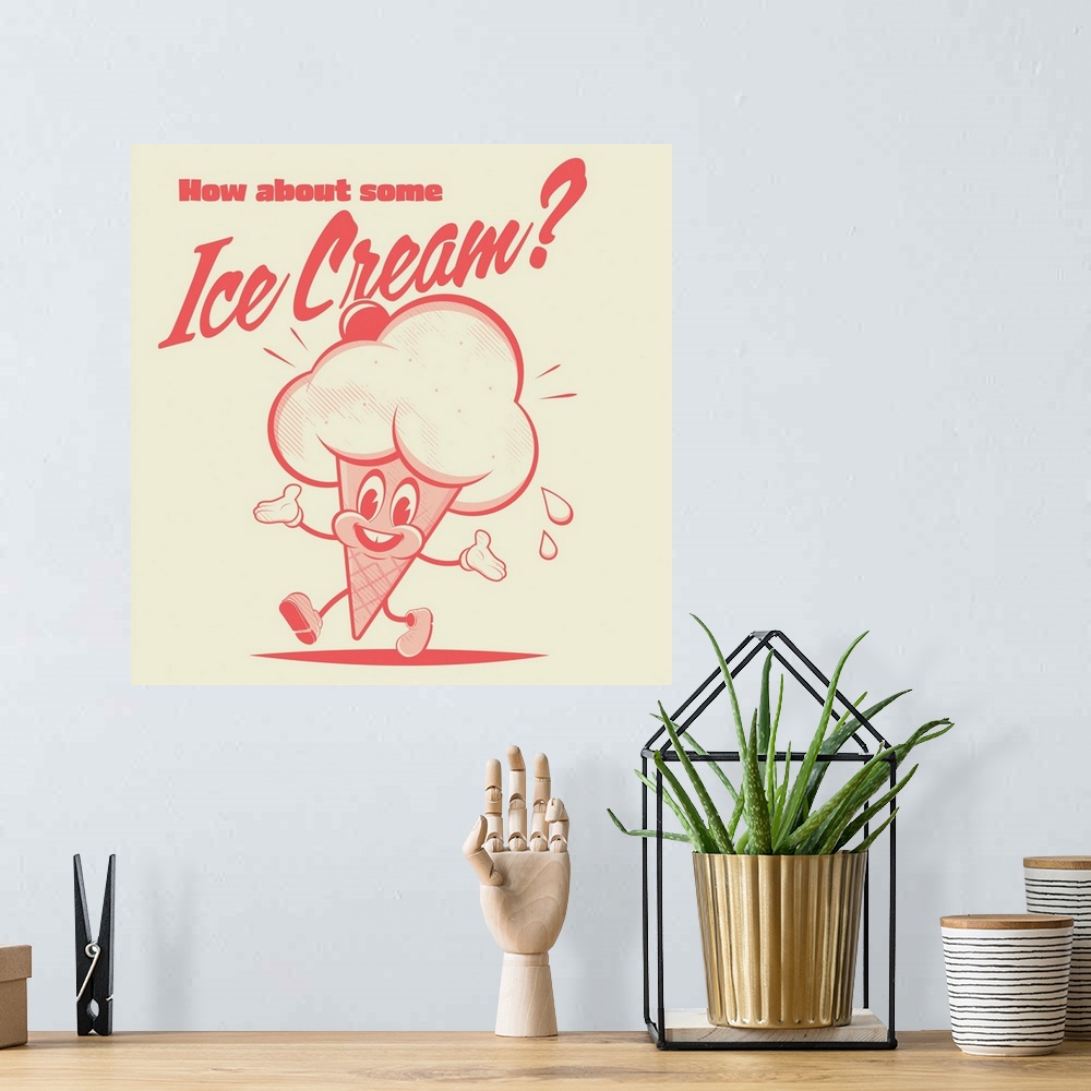 A bohemian room featuring How About Some Ice Cream?