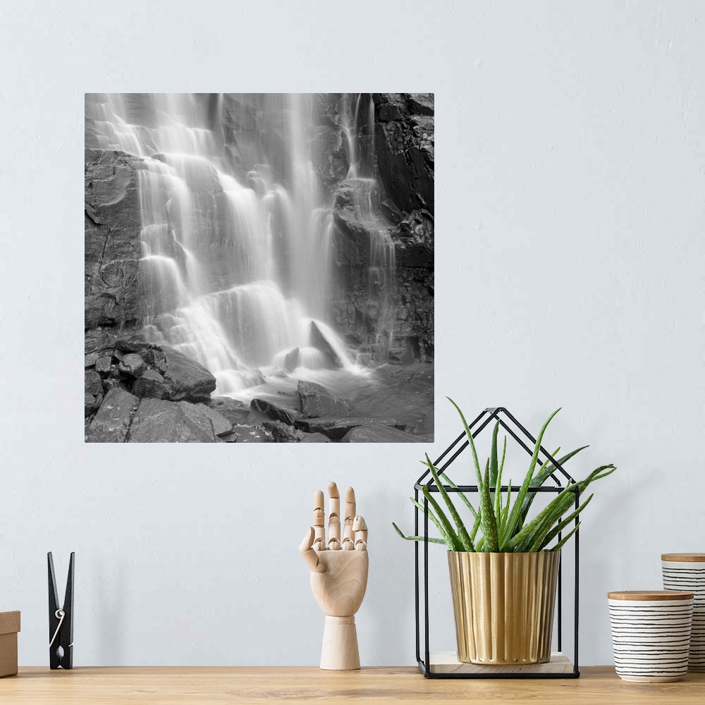 A bohemian room featuring Waterfalls at Chimney Rock State Park.