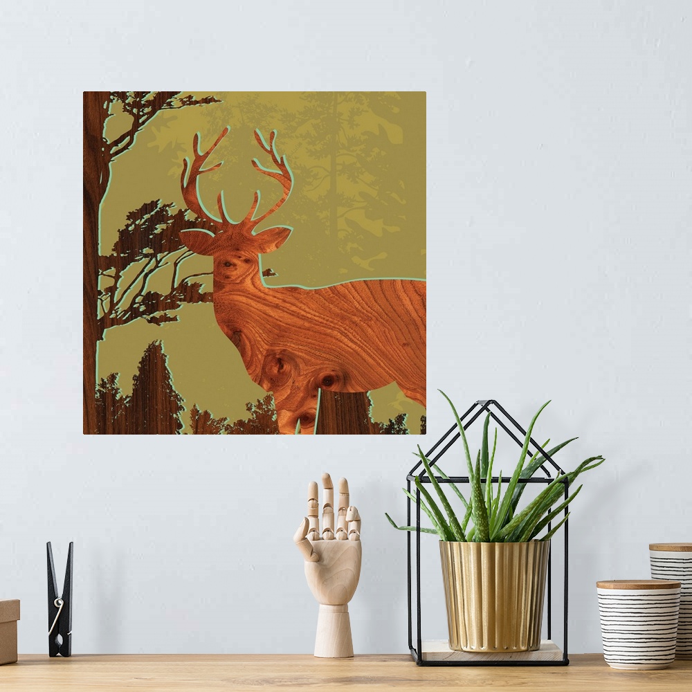 A bohemian room featuring Deer I