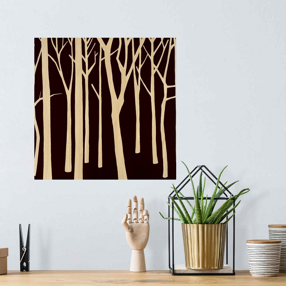 A bohemian room featuring Sepia Forest 2