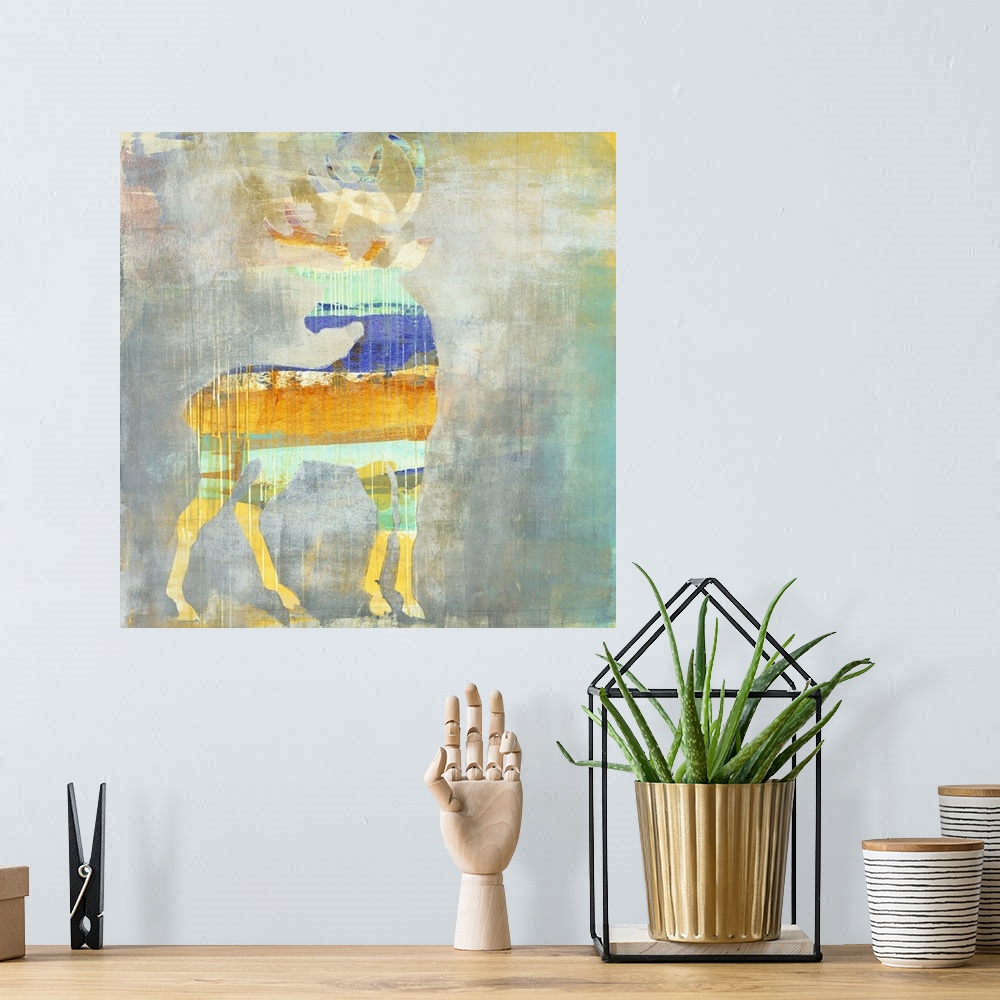 A bohemian room featuring Sunrise Stag