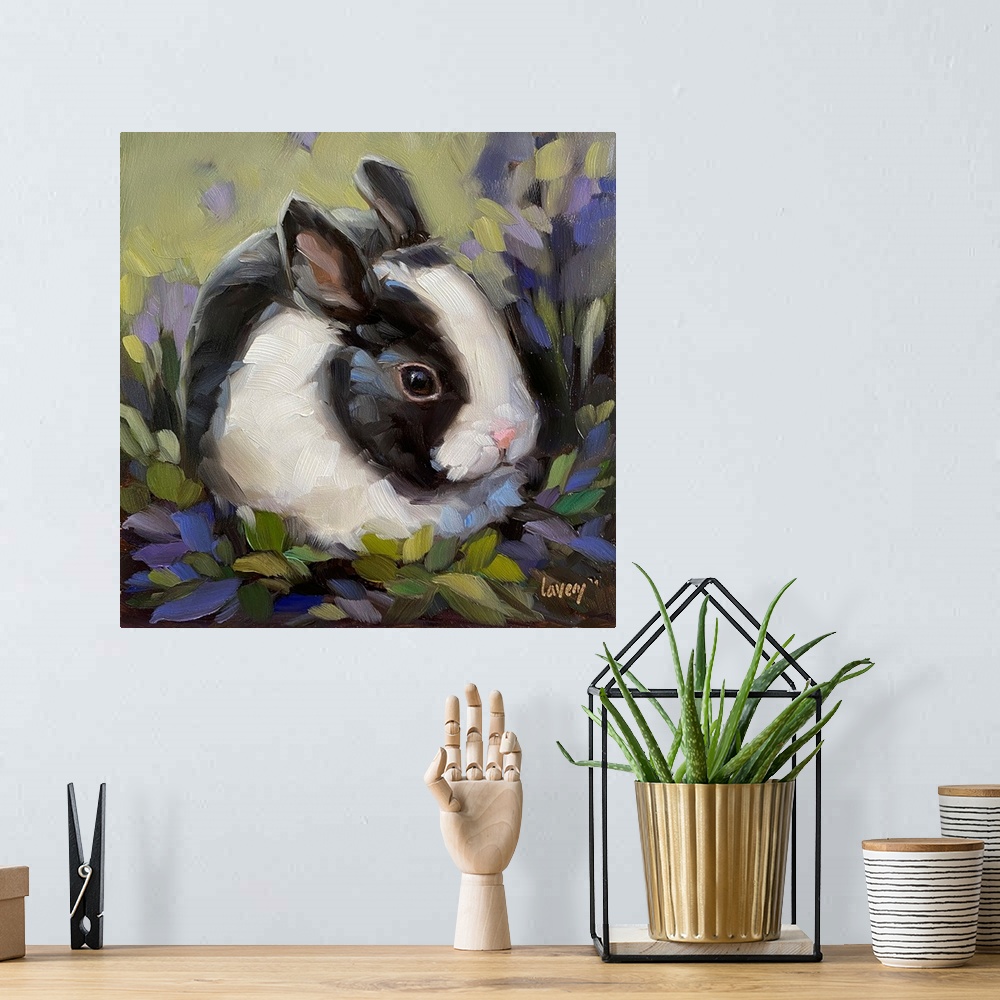 A bohemian room featuring Blueberry Bunny