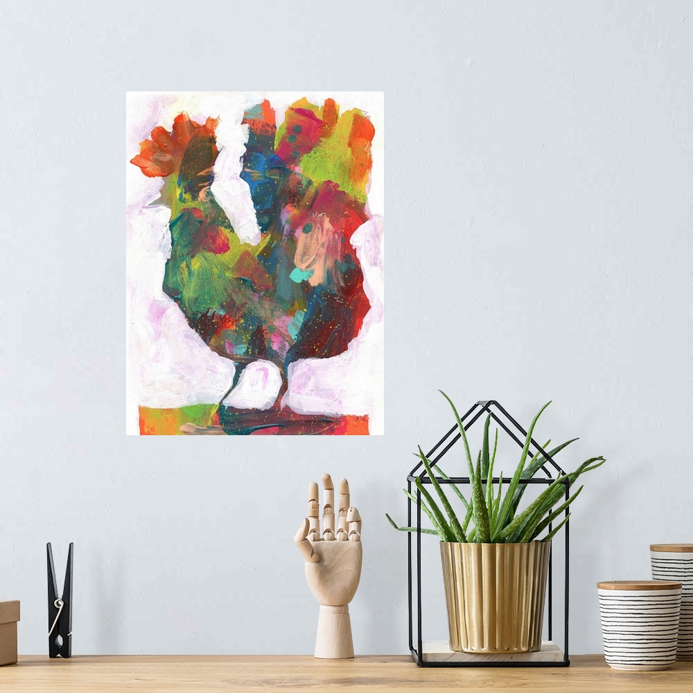 A bohemian room featuring Chicken 4