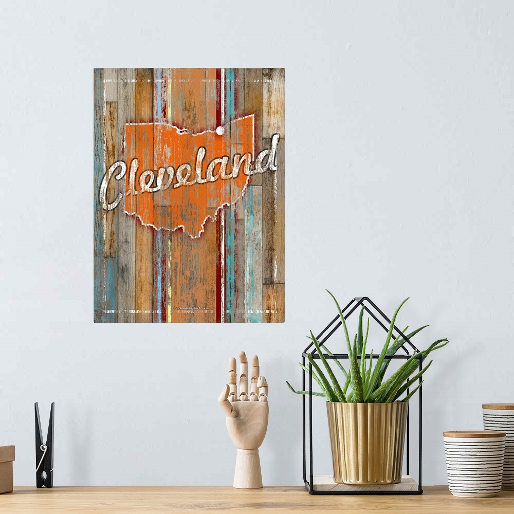 A bohemian room featuring Cleveland