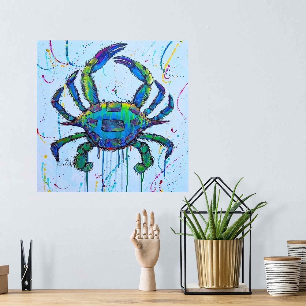 A bohemian room featuring Crab