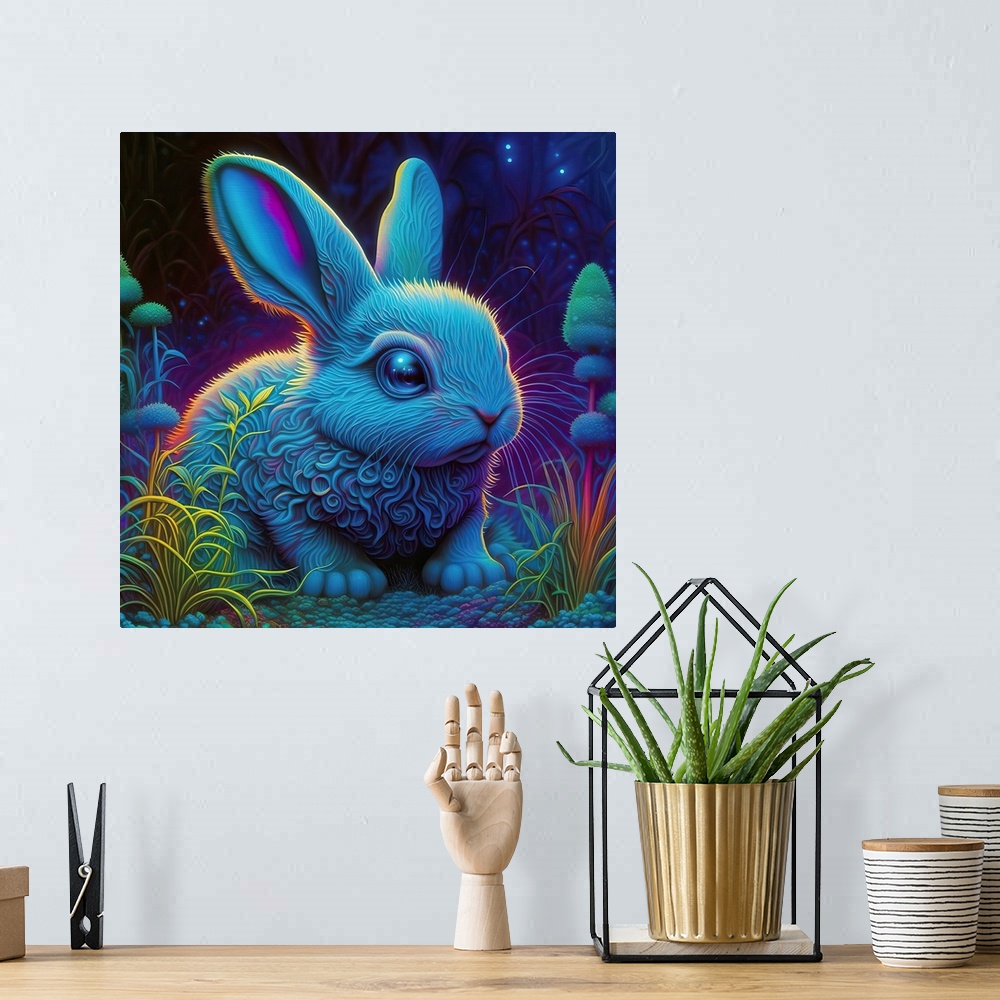 A bohemian room featuring Frost Bunny III