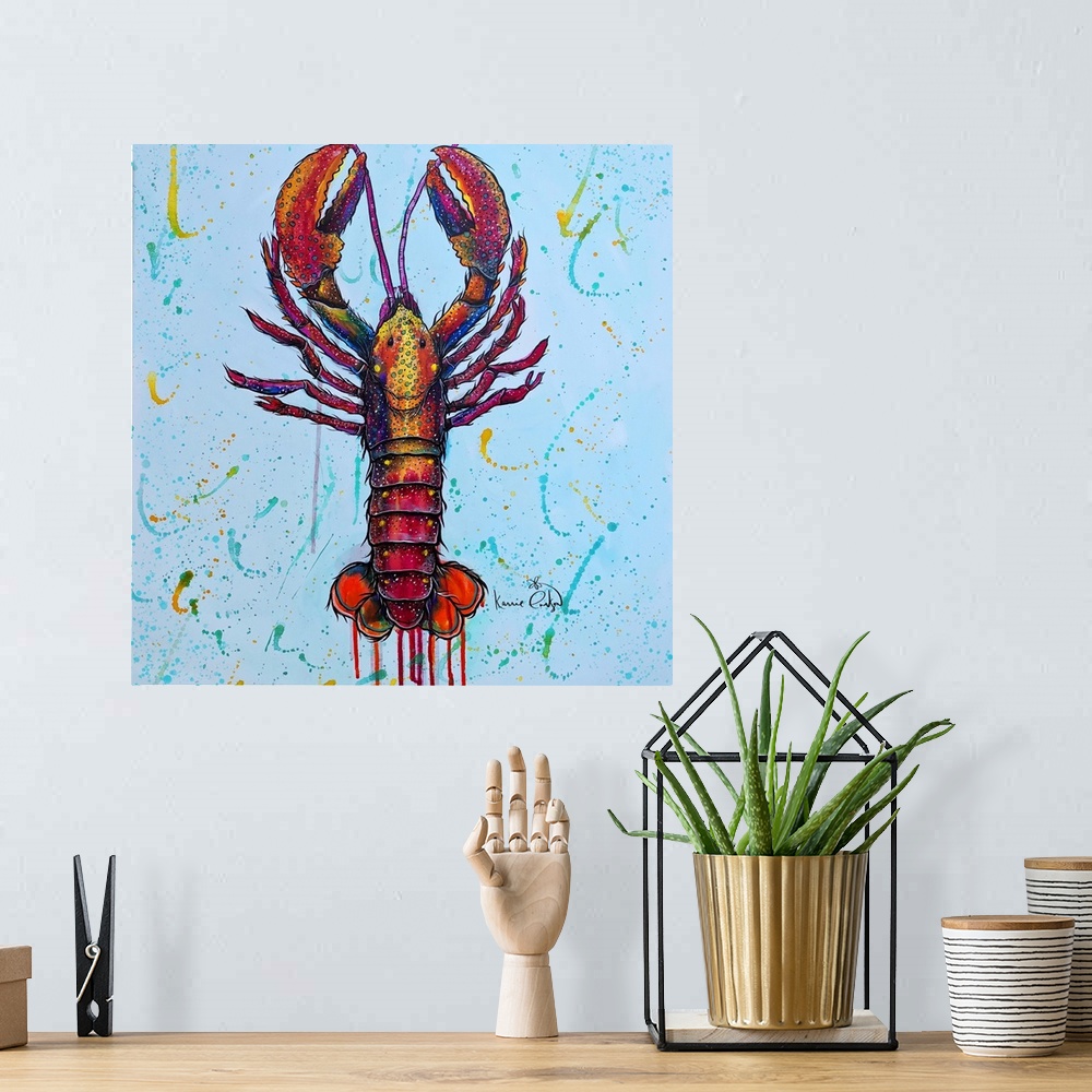 A bohemian room featuring Lobster