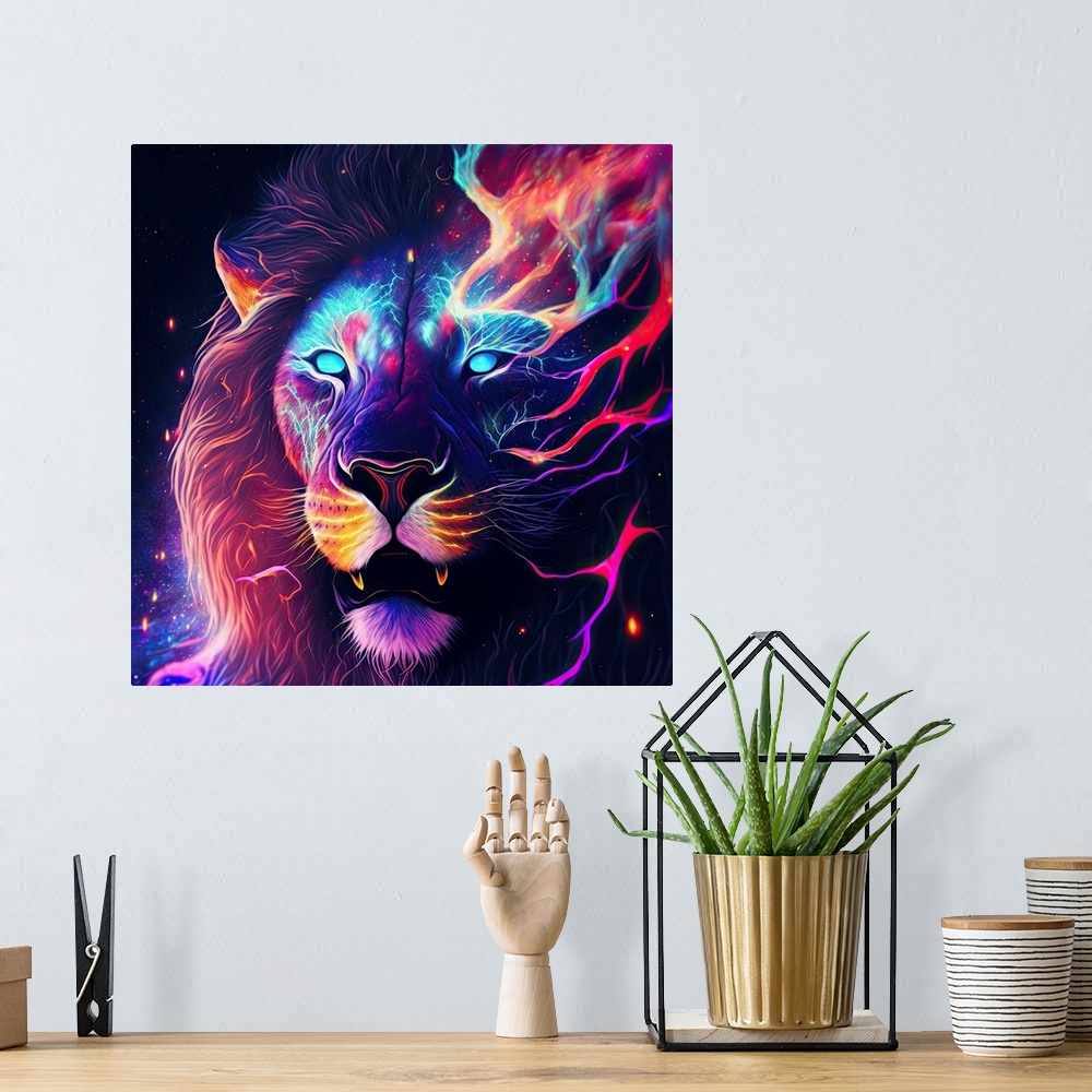 A bohemian room featuring Nebula Lion IV