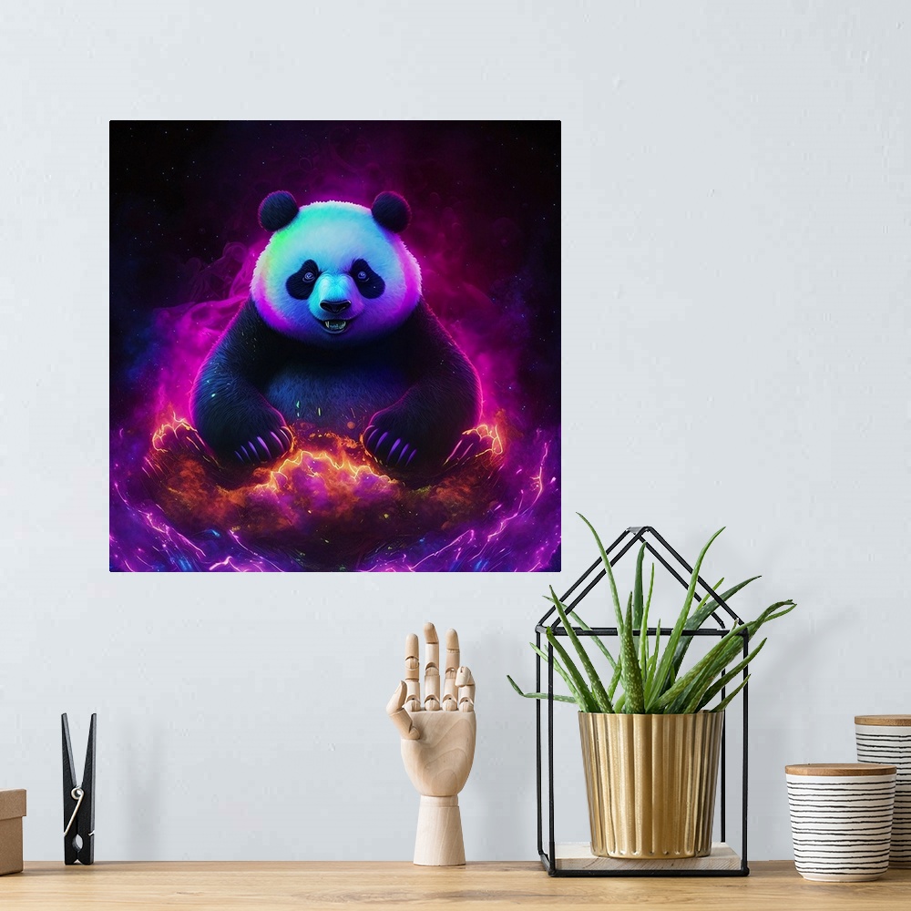 A bohemian room featuring Panda I
