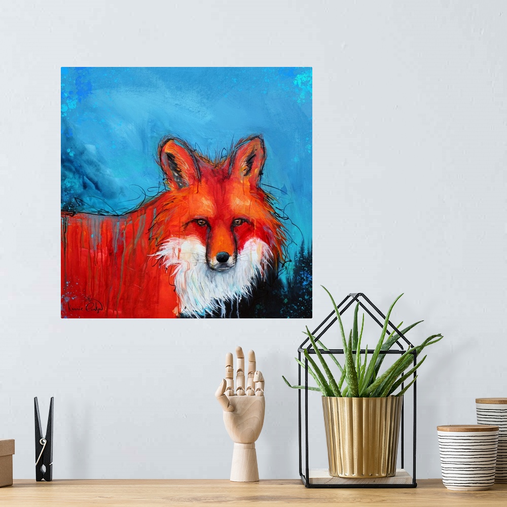 A bohemian room featuring Red Fox