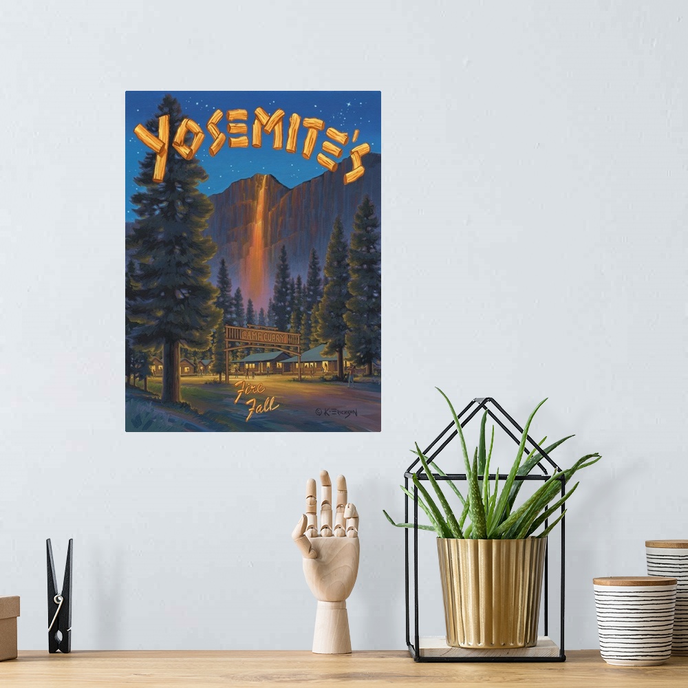 A bohemian room featuring Fire Fall, Glacier Point