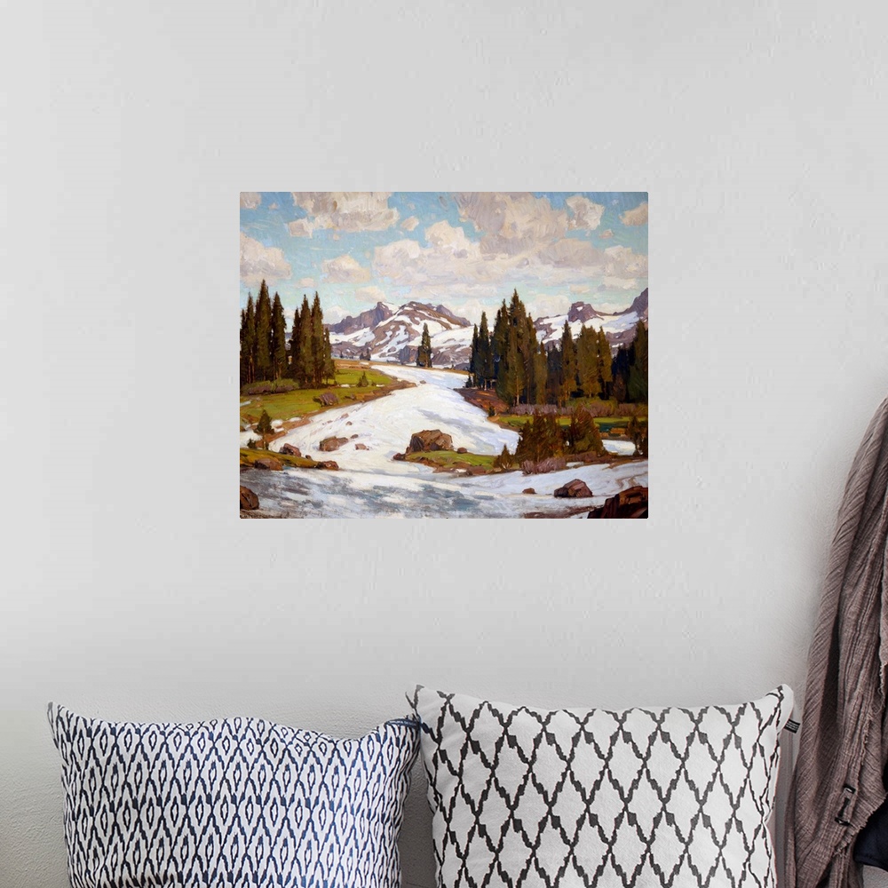 A bohemian room featuring Winter Landscape