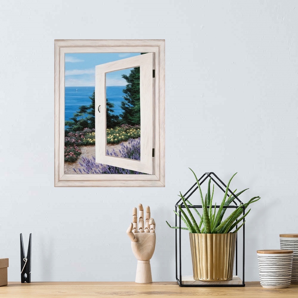 A bohemian room featuring Bay Window Vista II