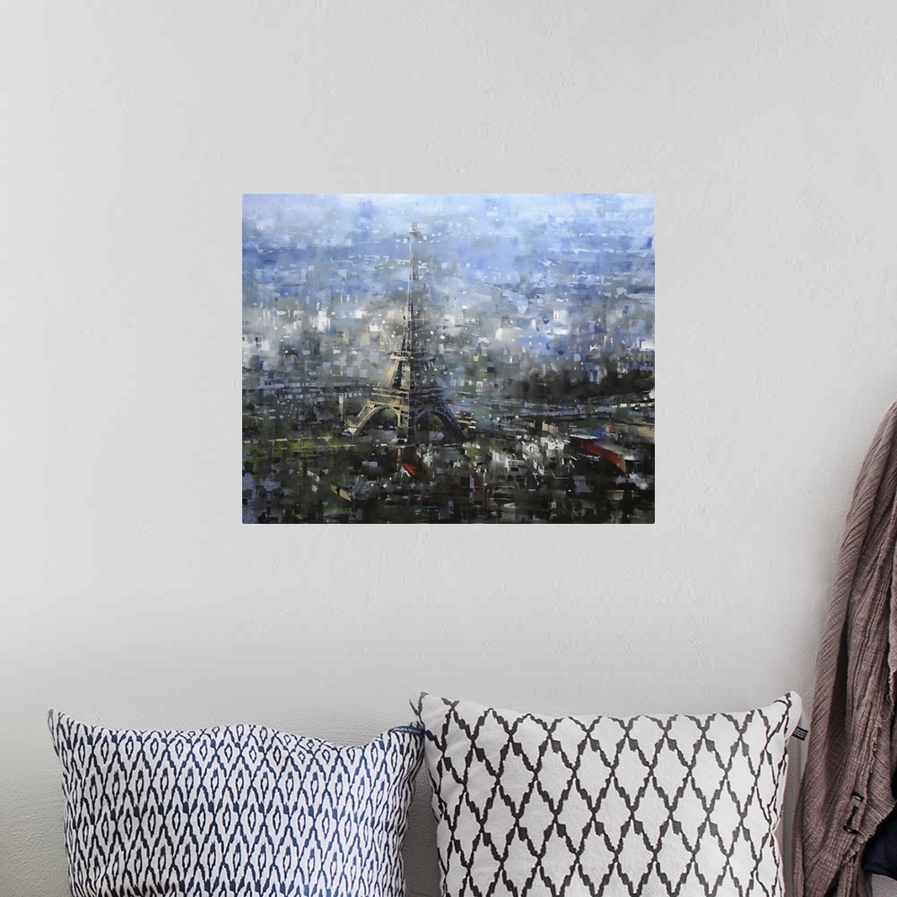 A bohemian room featuring Blue Paris
