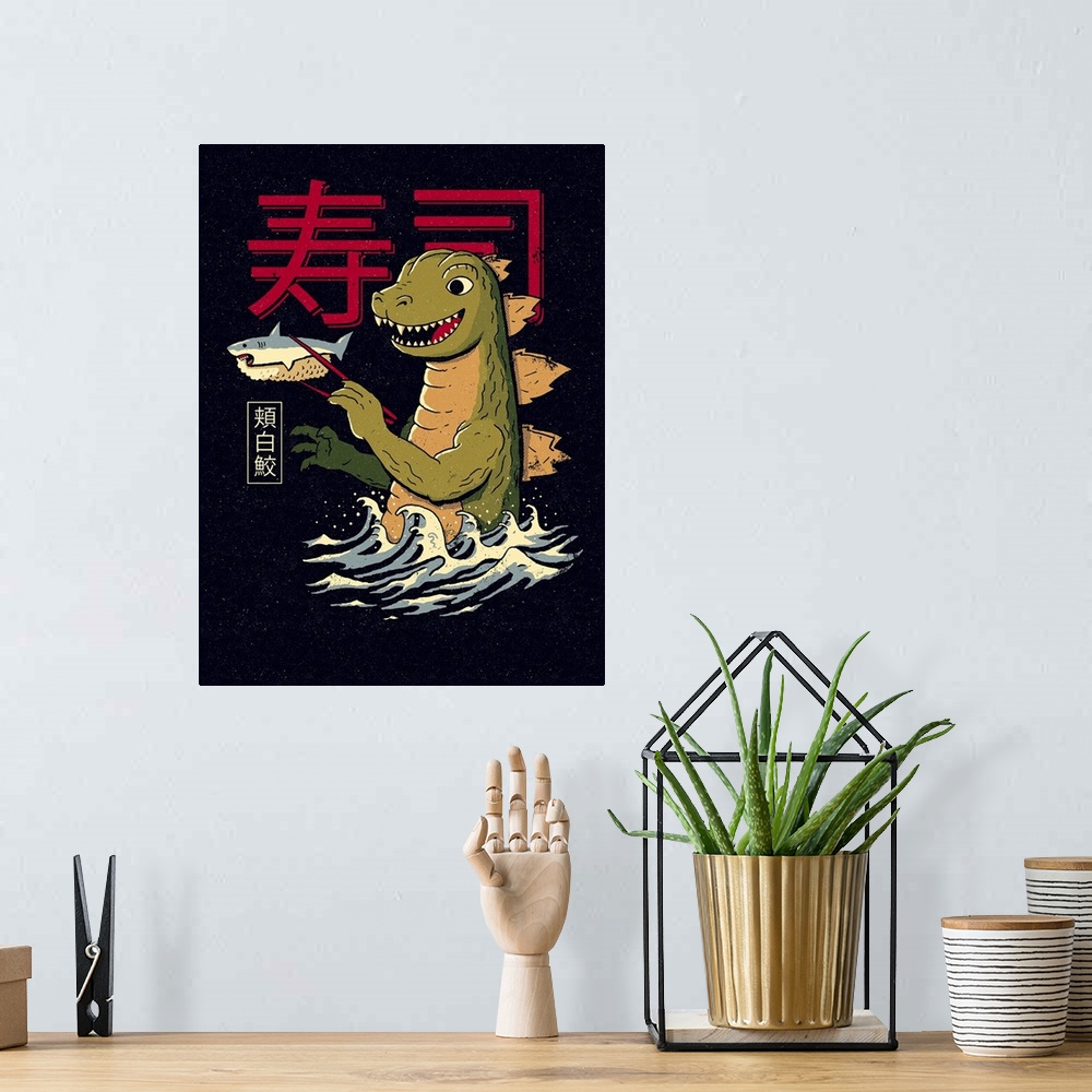 A bohemian room featuring Monster Sushi