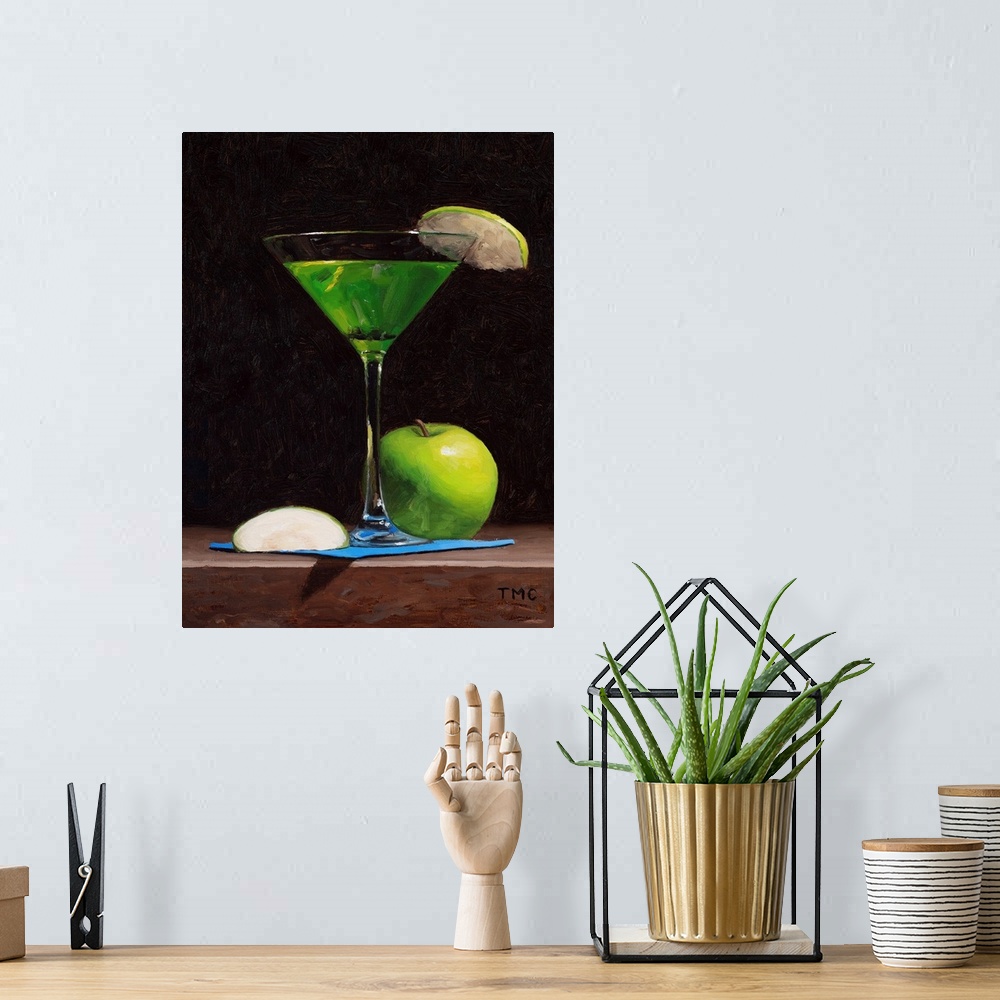 A bohemian room featuring Sour Apple Martini