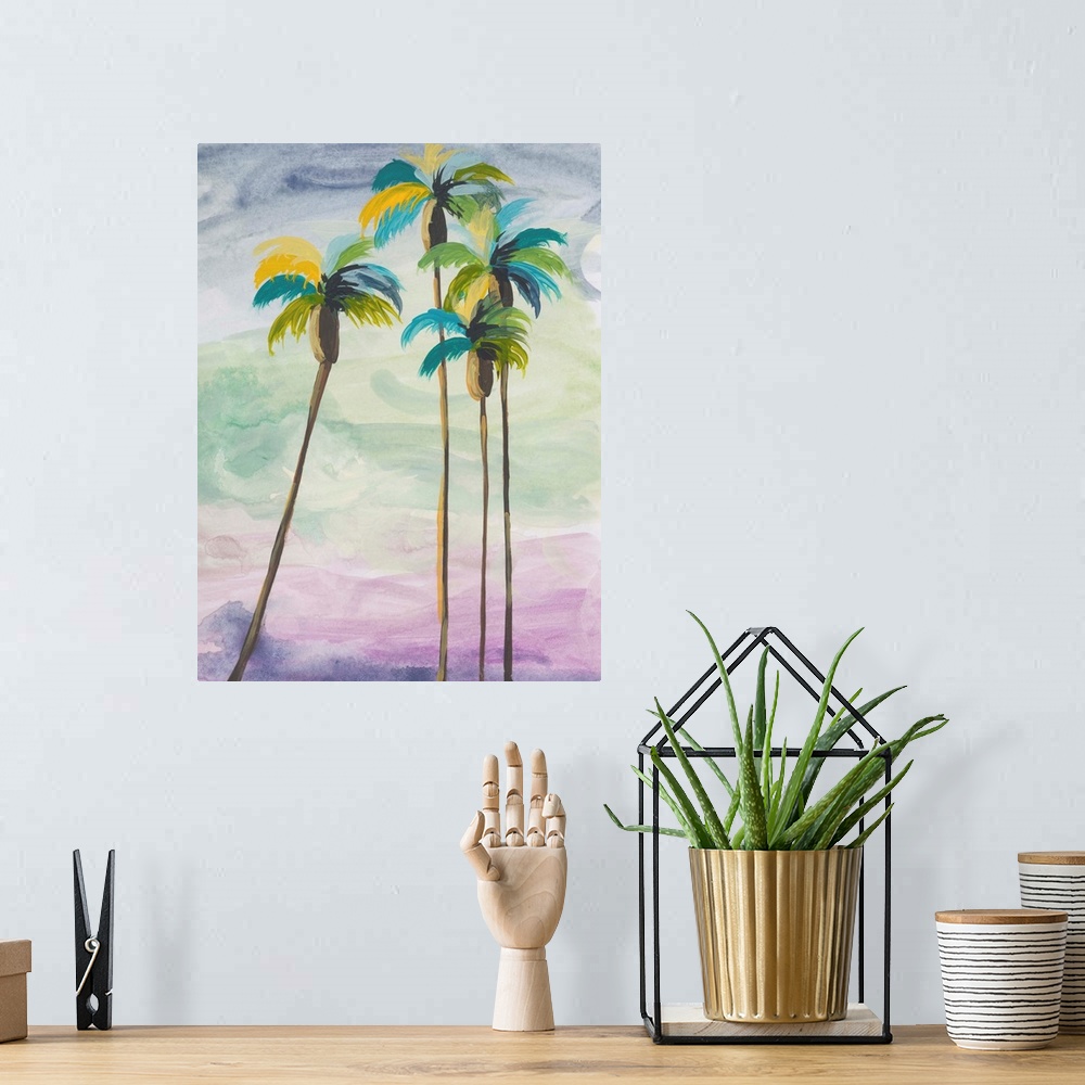 A bohemian room featuring Four Palms
