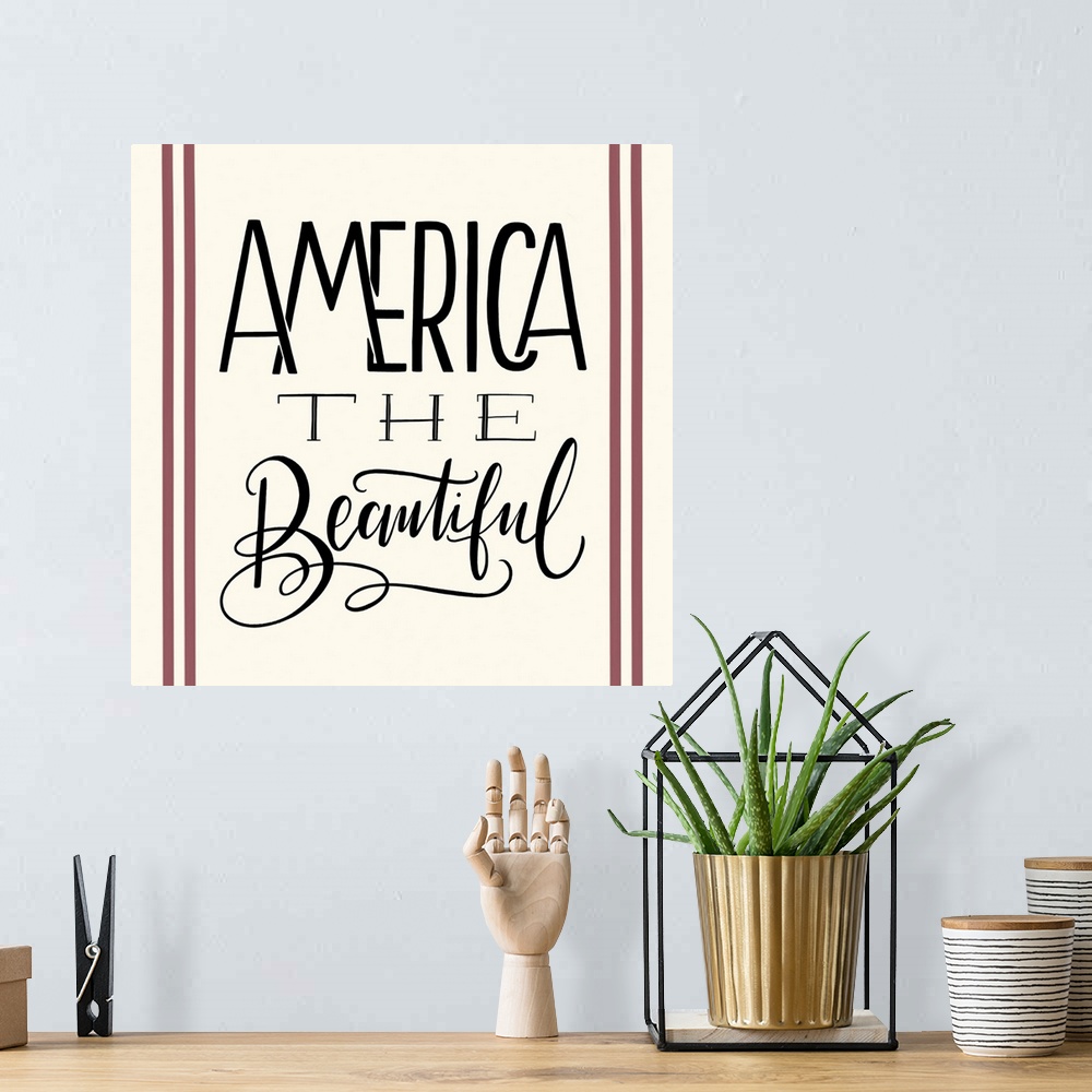 A bohemian room featuring America The Beautiful