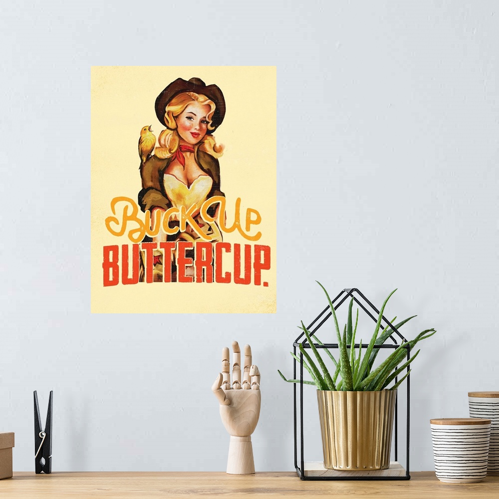 A bohemian room featuring Buck Up Buttercup - Yellow