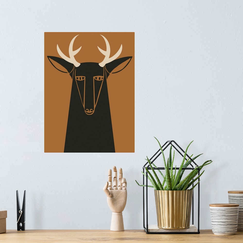 A bohemian room featuring Deer - Buck