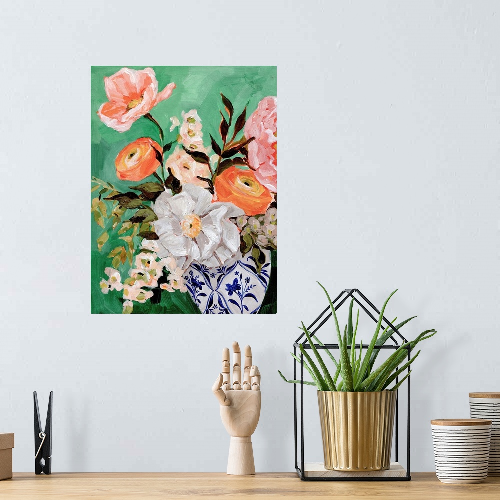 A bohemian room featuring Floral Bouquet 3