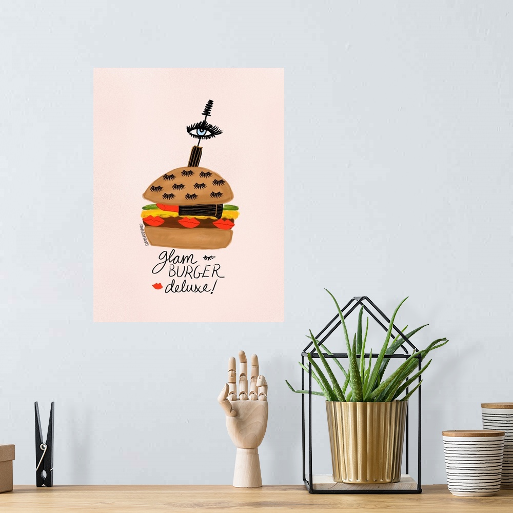 A bohemian room featuring Glam Burger Deluxe