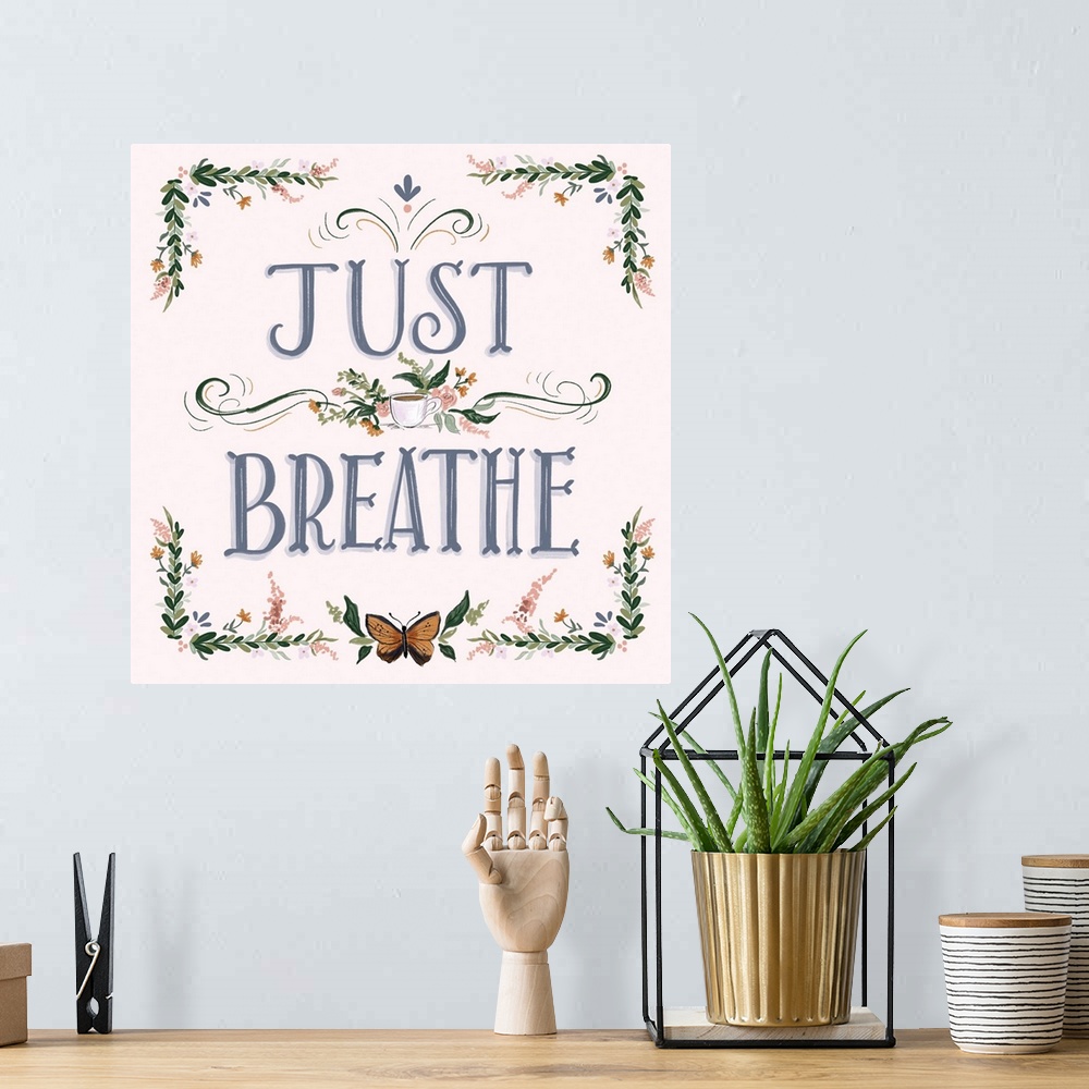A bohemian room featuring Just Breathe